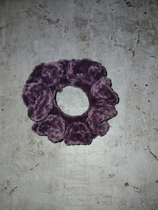 Dark Purple Velvet Scrunchies (2 Pack)