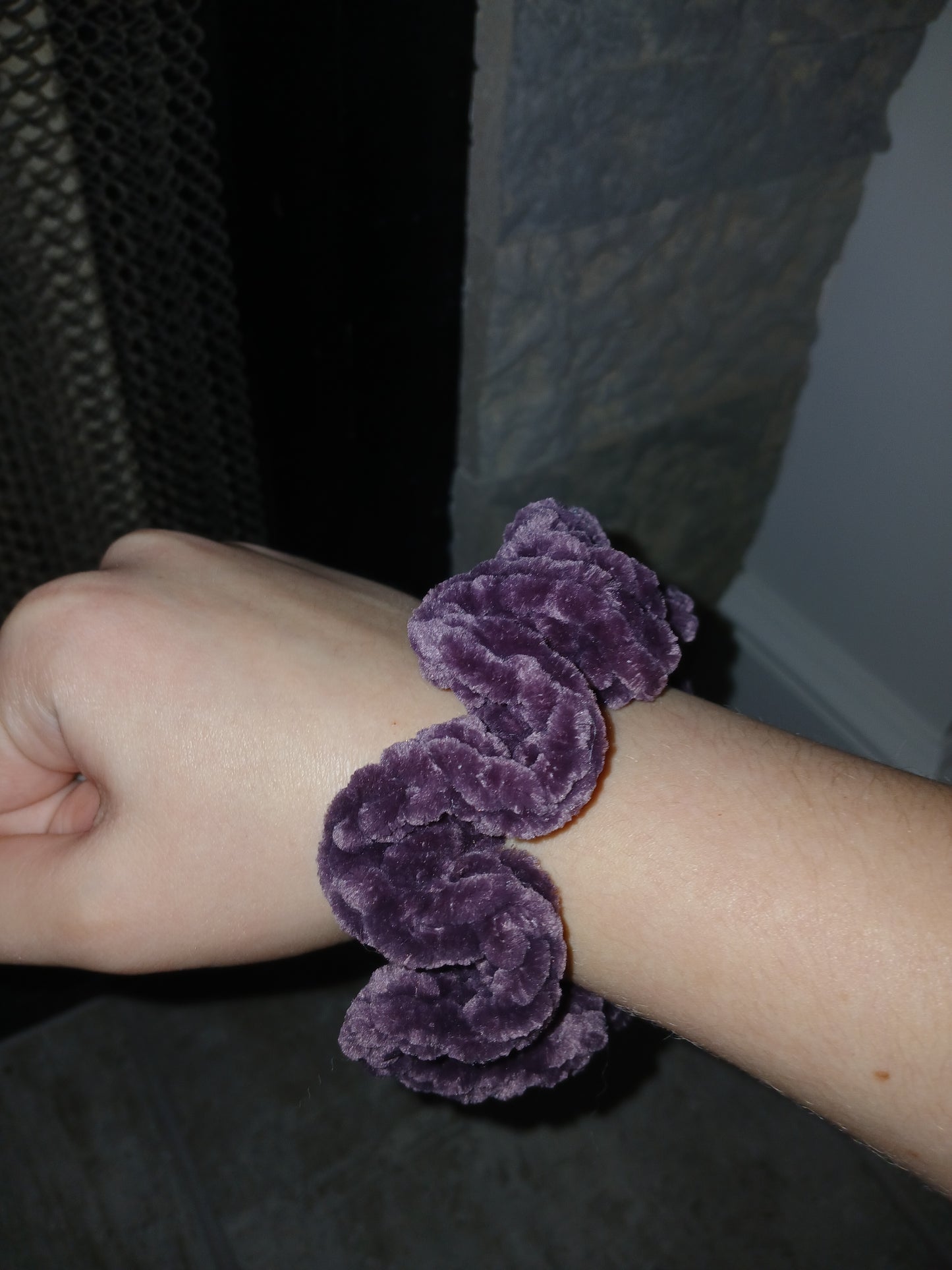 Dark Purple Velvet Scrunchies (2 Pack)