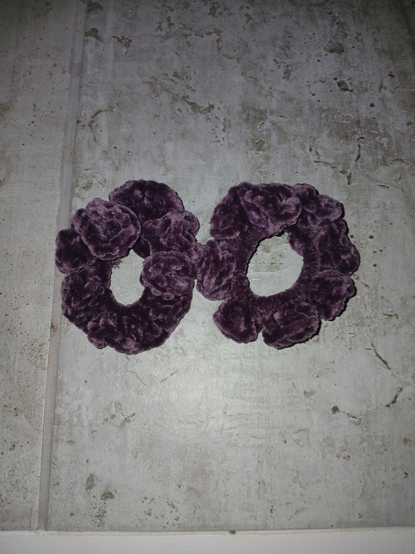 Dark Purple Velvet Scrunchies (2 Pack)